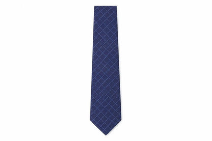 Mens Moss Blue Plaids & Checks 100% Silk  Tie