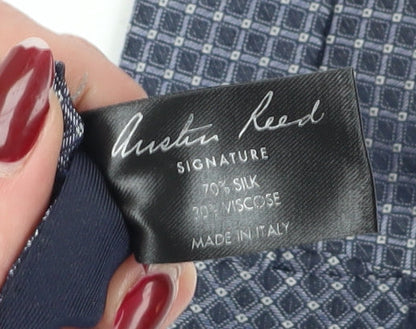 Austin Reed Men's Blue Geometric Silk Tie