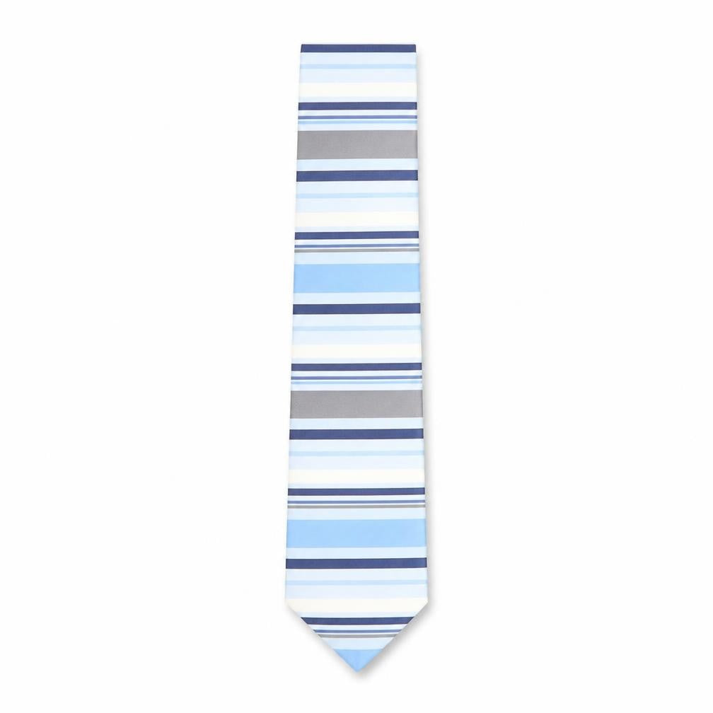 Mens Thomas Nash Blue Striped 100% Polyester  Tie