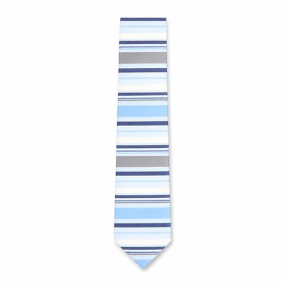 Mens Thomas Nash Blue Striped 100% Polyester  Tie
