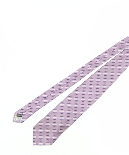 Kenzo Men's Purple Polka Dot Silk Tie