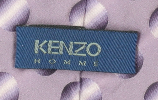 Kenzo Men's Purple Polka Dot Silk Tie
