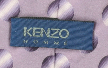Kenzo Men's Purple Polka Dot Silk Tie