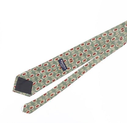 Charles of London Men's Green Geometric Tie
