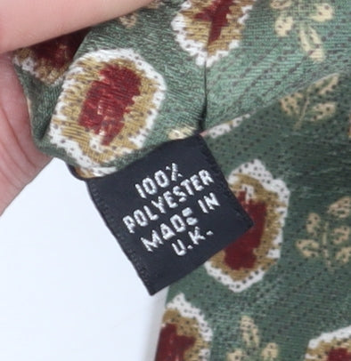 Charles of London Men's Green Geometric Tie