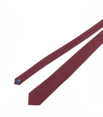 Marks and Spencer Men's Red Silk Slim Tie