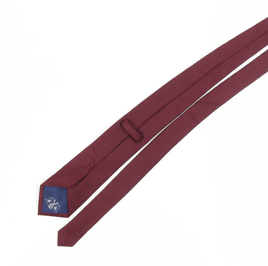 Marks and Spencer Men's Red Silk Slim Tie