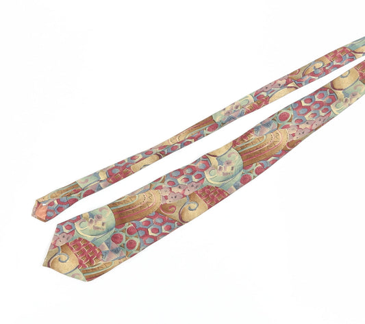 Woods & Gray Men's Multicoloured Silk Geometric Tie