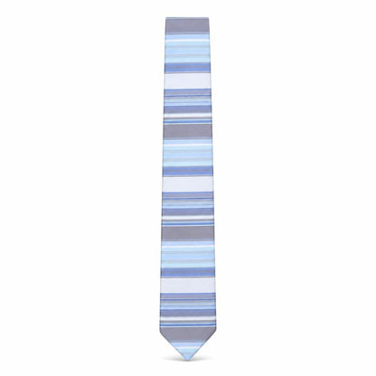 Mens Marks and Spencer Blue Striped 100% Polyester  Tie