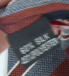 Michaelis Men's Red & Silver Striped Slim Silk Tie