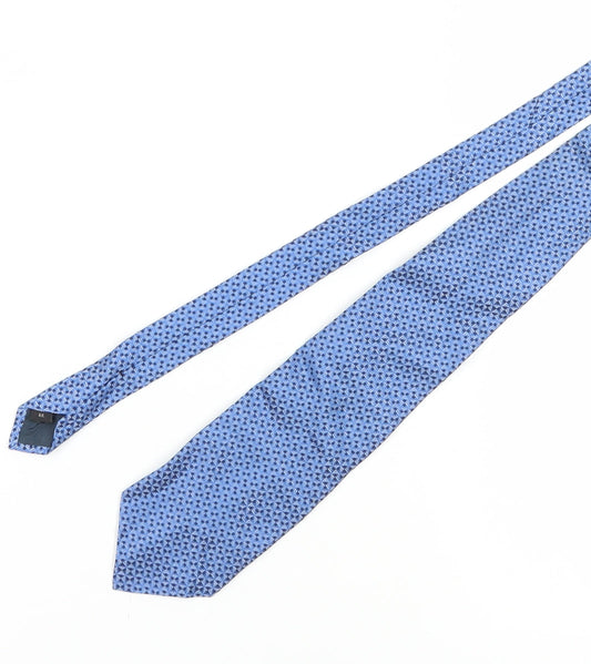 Pierre Cardin Men's Blue Geometric Silk Tie