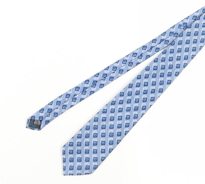 Jonelle Men's Blue Geometric Silk Tie, One Size
