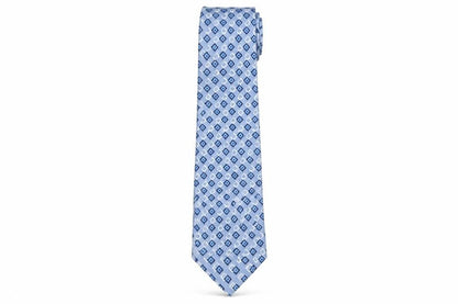 Mens Jonelle Blue Geometric 100% Silk  Tie