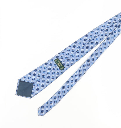 Jonelle Men's Blue Geometric Silk Tie, One Size