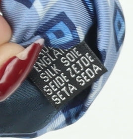 Jonelle Men's Blue Geometric Silk Tie, One Size