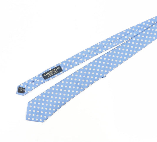 Hammond & Co Men's Blue Polka Dot Silk Tie One Size