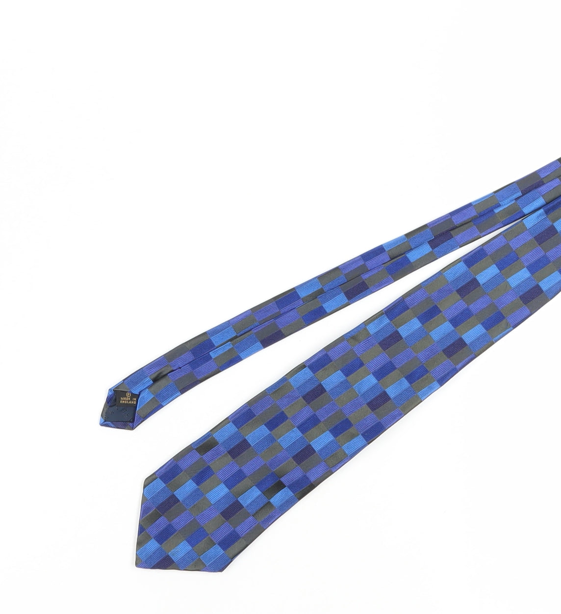Ted Baker Men's Blue Designer Silk Geometric Tie
