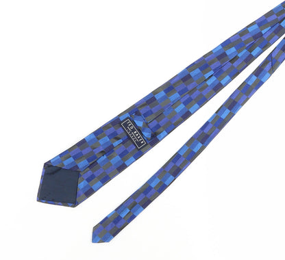 Ted Baker Men's Blue Designer Silk Geometric Tie