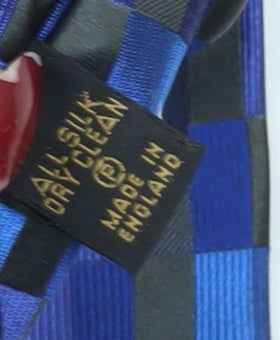 Ted Baker Men's Blue Designer Silk Geometric Tie