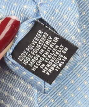 Havana Men's Blue Geometric Silk Tie, One Size