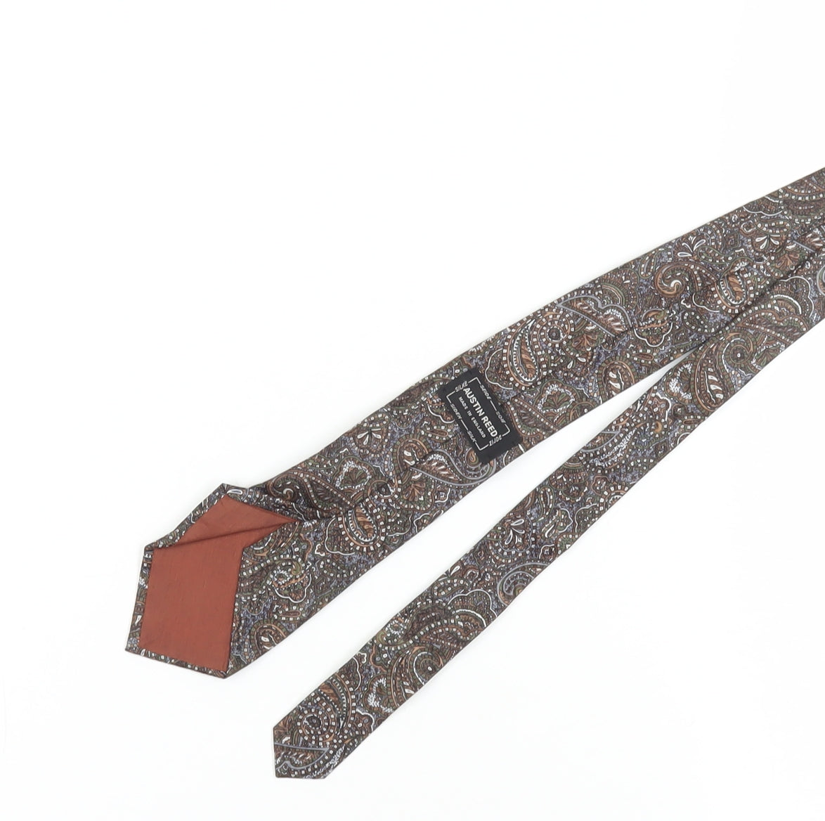 Austin Reed Men's Brown Paisley Silk Tie