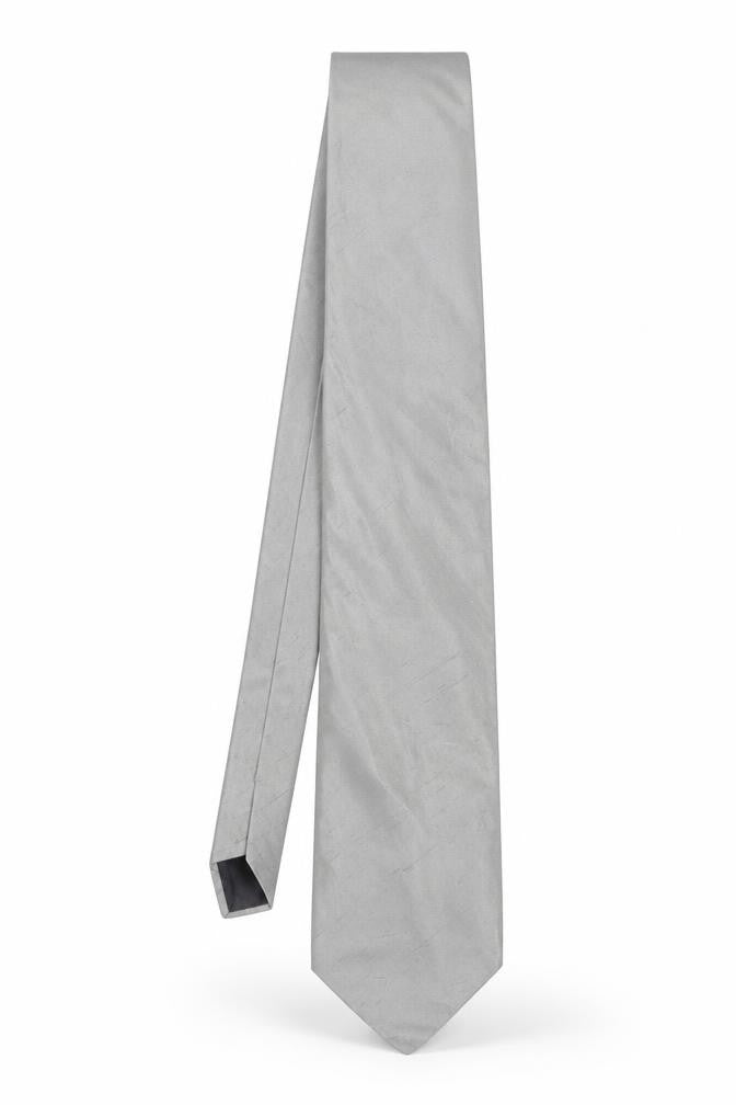 Mens Michelsons of London Grey  100% Silk  Tie