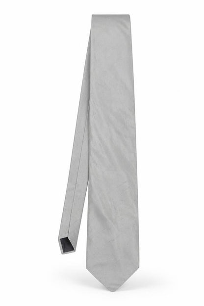 Mens Michelsons of London Grey  100% Silk  Tie
