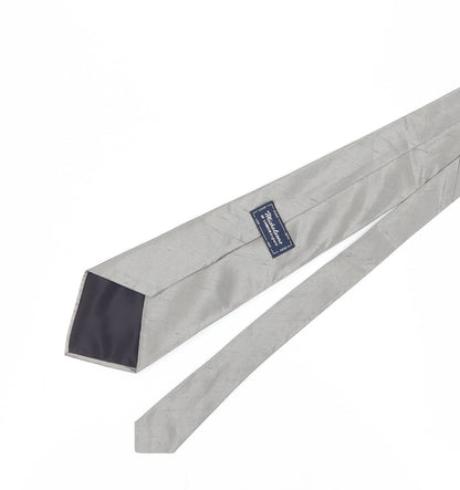 Michelsons of London Grey Silk Men's Tie
