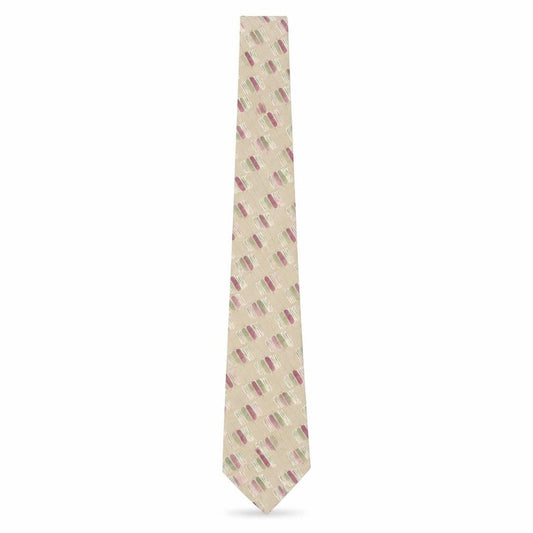 Hardy Amies Men's Beige Silk Geometric Tie
