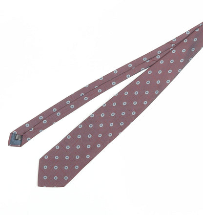 Jaeger Men's Red Geometric Silk Tie