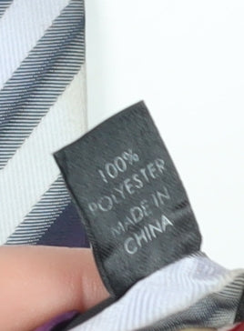 Thomas Nash Men's Purple Striped Tie