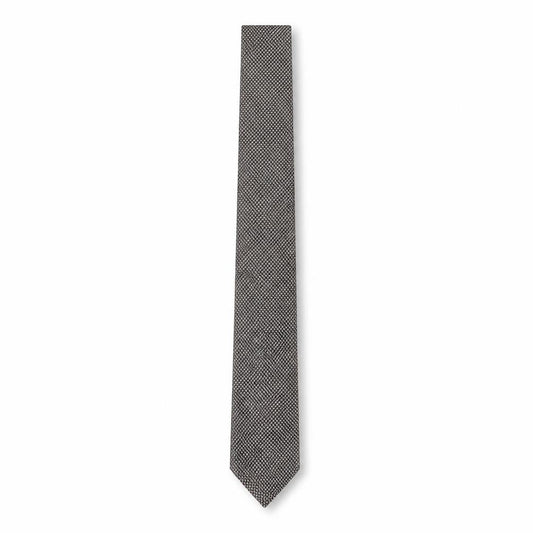 Mens Blazer Grey Geometric 100% Silk Slim Tie