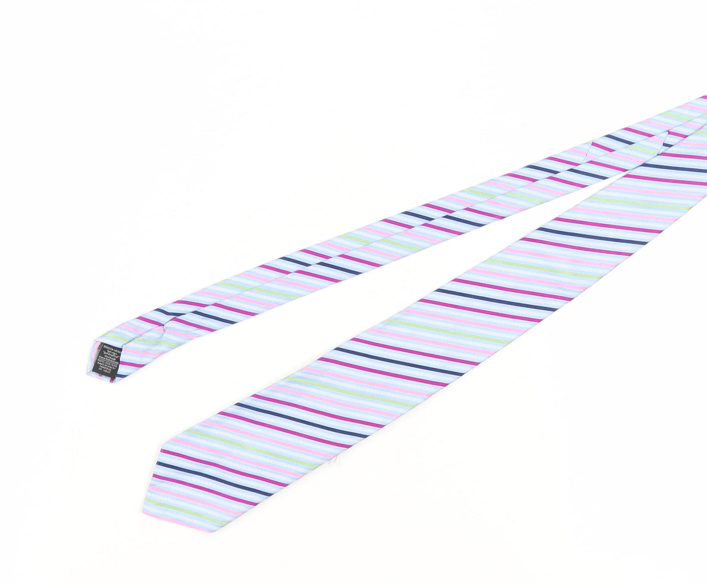 Ted Baker Men's Multicoloured Striped Silk Tie