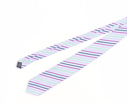 Ted Baker Men's Multicoloured Striped Silk Tie