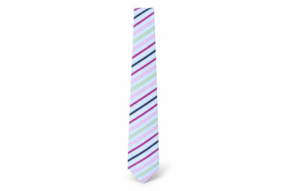 Mens Ted Baker Multicoloured Striped 100% Silk  Tie