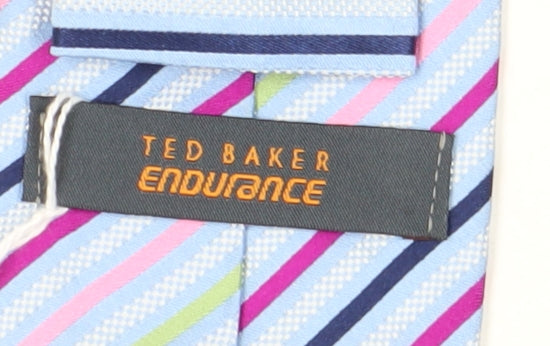 Ted Baker Men's Multicoloured Striped Silk Tie