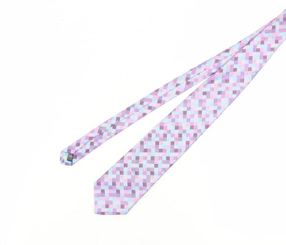Marks and Spencer Men's Multicoloured Geometric Silk Tie