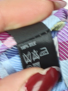 Marks and Spencer Men's Multicoloured Geometric Silk Tie