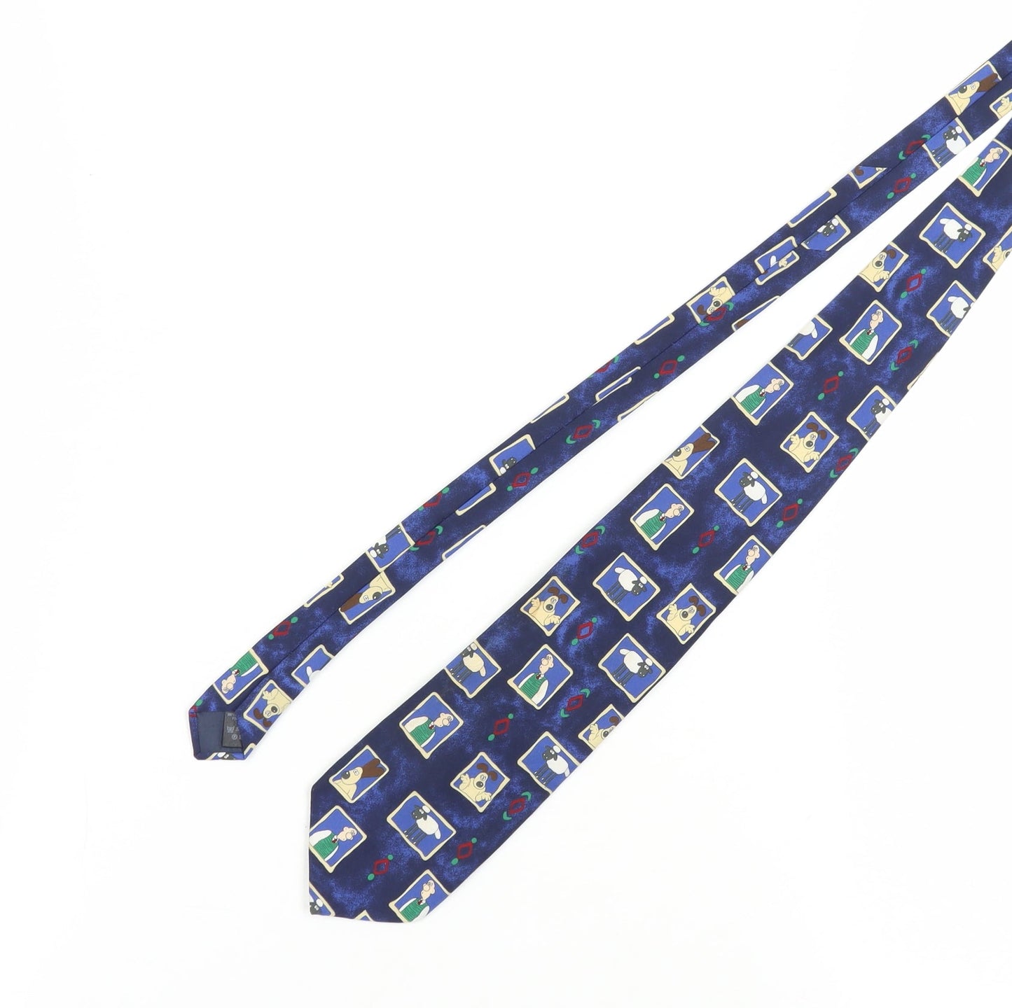 Marks and Spencer Men's Blue Cartoon Animal Slim Tie