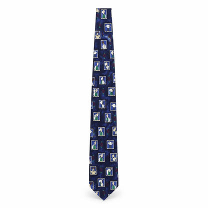 Marks and Spencer Men's Blue Cartoon Animal Slim Tie