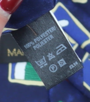 Marks and Spencer Men's Blue Cartoon Animal Slim Tie