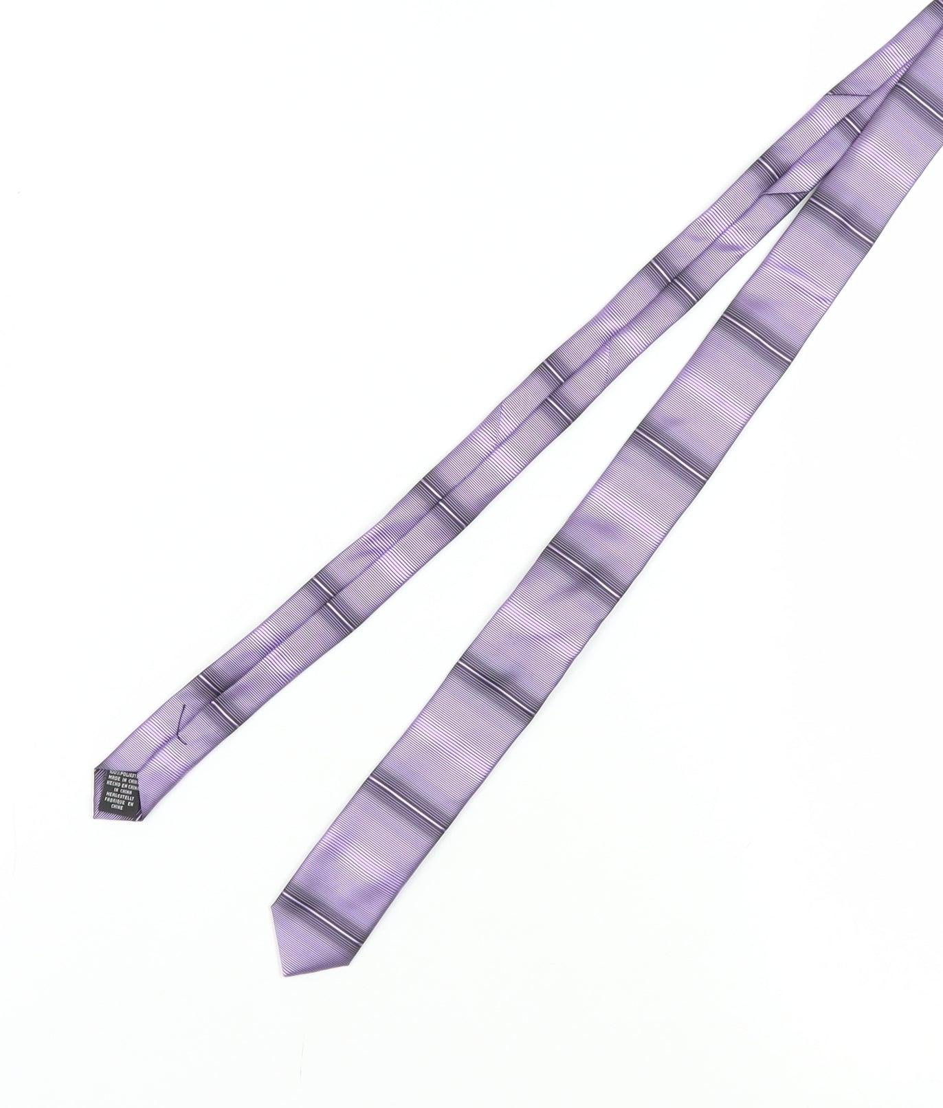 Tie Rack Men's Purple Striped Pointed Tie