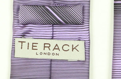 Tie Rack Men's Purple Striped Pointed Tie