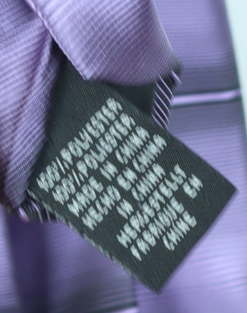 Tie Rack Men's Purple Striped Pointed Tie