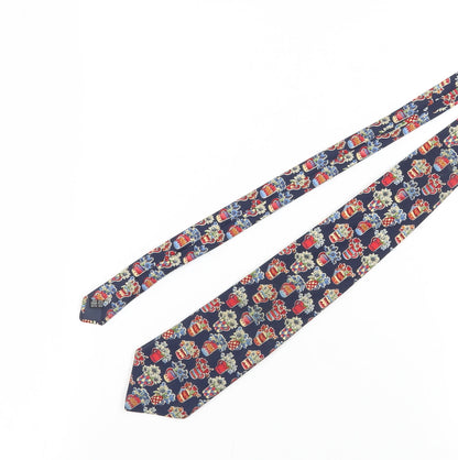 Mens Daniel Hechter Multicoloured Floral 100% Silk Designer Tie