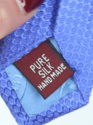 TM Lewin Blue Silk Handmade Men's Tie