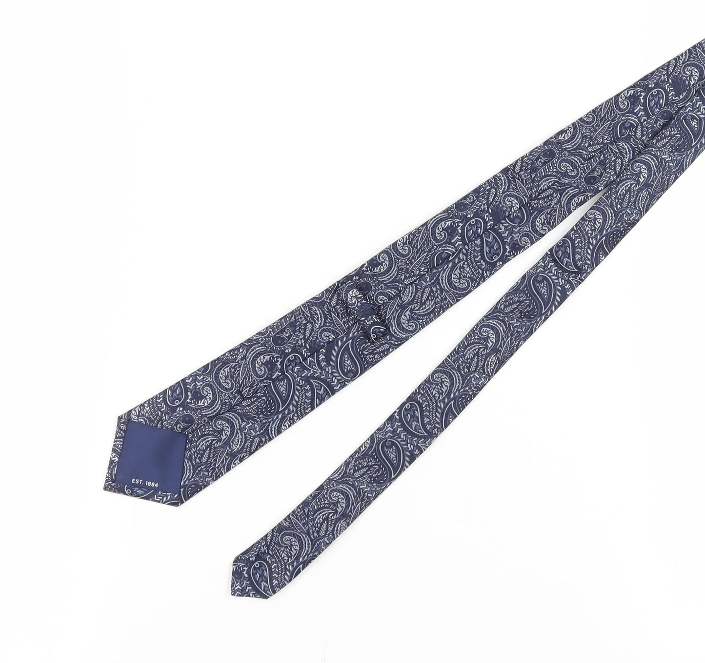 Marks and Spencer Men's Blue Silk Paisley Tie