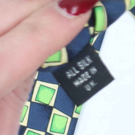 Pierre Cardin Men's Multicoloured Geometric Silk Tie