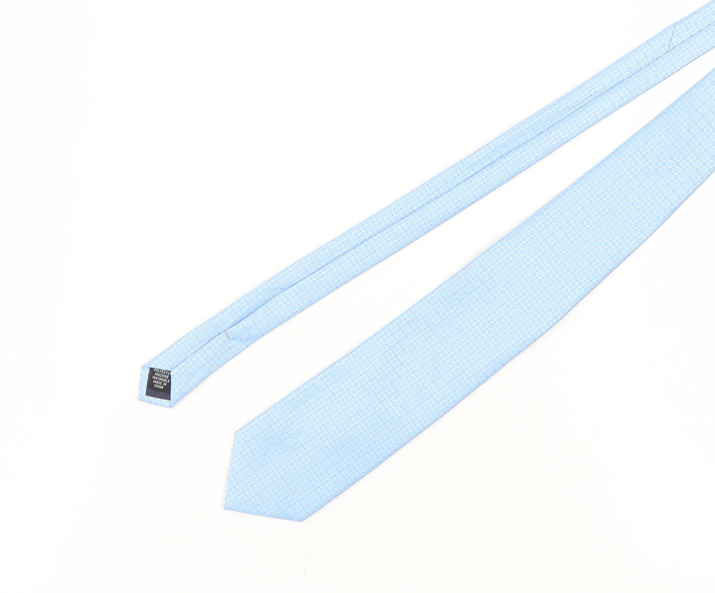 Thomas Nash Men's Blue Geometric Polyester Tie