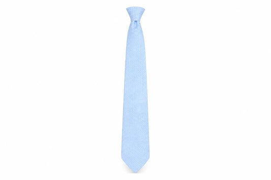 Front view of Thomas Nash Men's Blue Geometric Polyester Tie